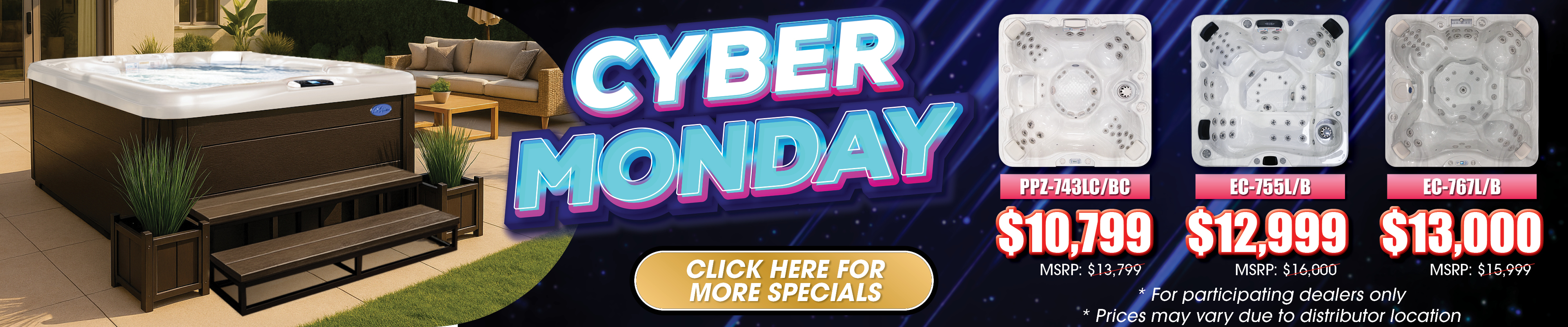 Calspas hot tub being used in a family setting - Hesperia